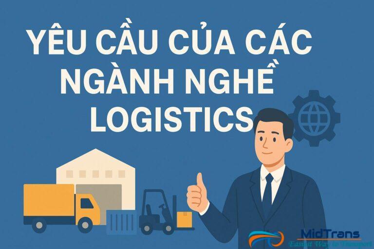 Ngành nghề Logistics, Tìm hiểu về Logistics Học Logistics làm nghề gì Mức độ yêu cầu của các ngành nghề logistics