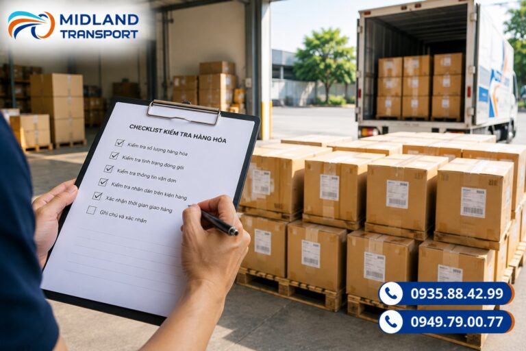 Nhân viên dán nhãn tên và địa chỉ người nhận lên kiện hàng trước khi xếp lên xe Nhân viên dán nhãn tên và địa chỉ người nhận lên kiện hàng trước khi xếp lên xe