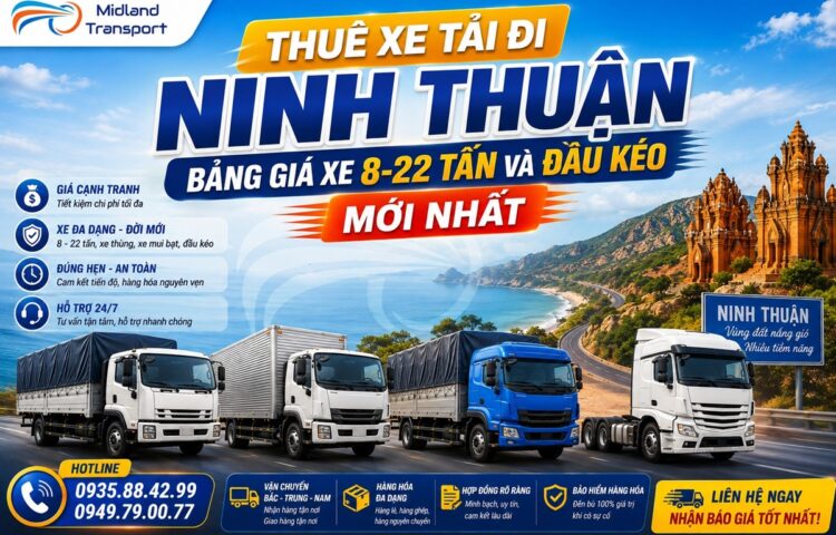 Thuê Xe Tải Đi Ninh Thuận: Bảng Giá Xe 8-22 Tấn Và Đầu Kéo