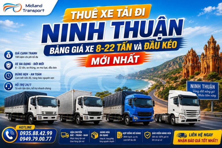 Thuê Xe Tải Đi Ninh Thuận: Bảng Giá Xe 8-22 Tấn Và Đầu Kéo