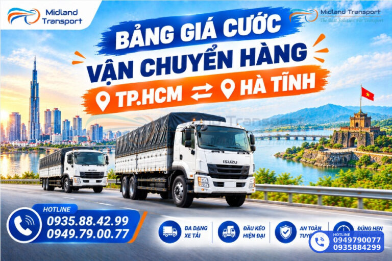 Bảng Giá Vận Chuyển Hàng TP.HCM ⇋ Hà Tĩnh