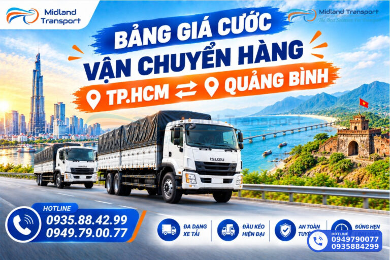 Bảng Giá Vận Chuyển Hàng TP.HCM ⇋ Quảng Bình