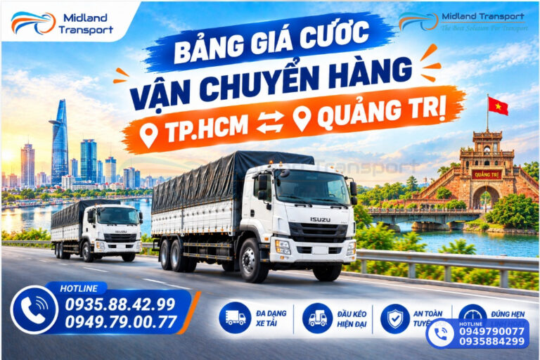 Bảng Giá Vận Chuyển Hàng TP.HCM ⇋ Quảng Trị